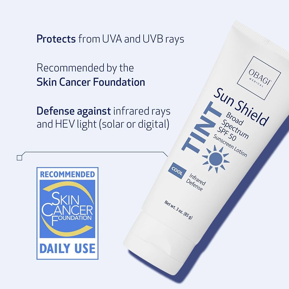 Protector solar Obagi Sun Shield Cool Tint de amplio espectro SPF 50