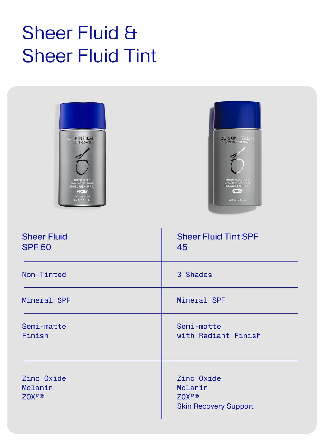 ZO Skin Health Sheer Fluid Tint Broad Spectrum SPF 45